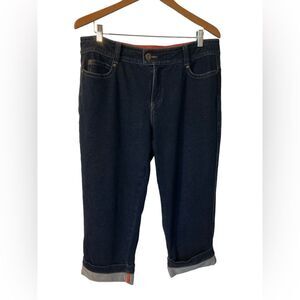 Coldwater Creek Cuffed Denim Capris Size 16